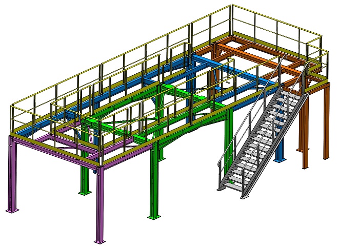 Plateforme support machine (CMU 16 000 Kg)